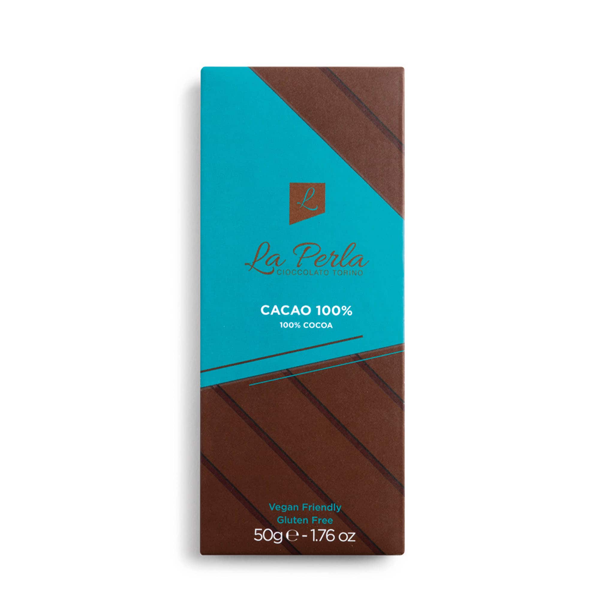 La Perla di Torino 100% Cocoa Chocolate Bar, 50g