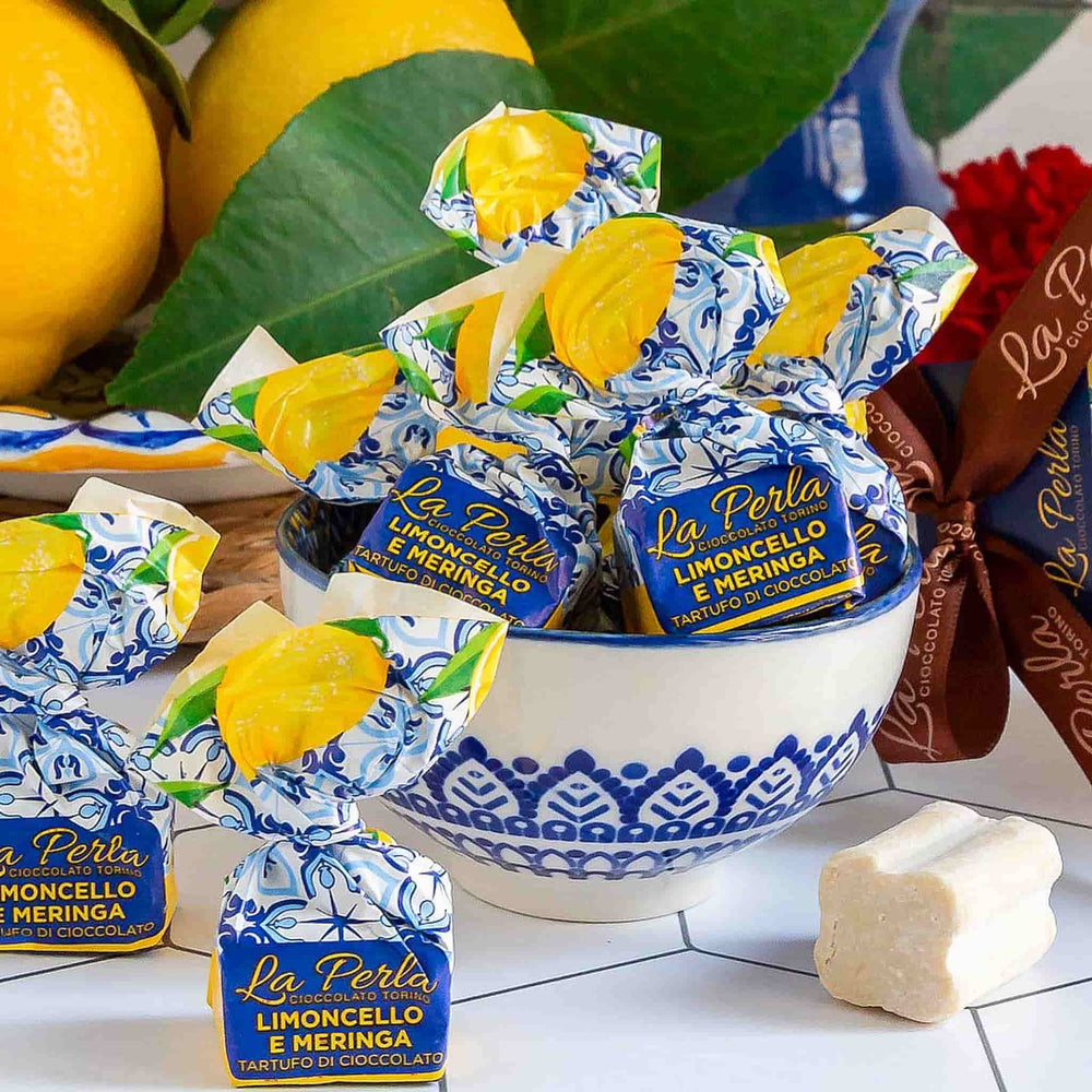 La Perla di Torino Limoncello Meringue Truffles, 200g