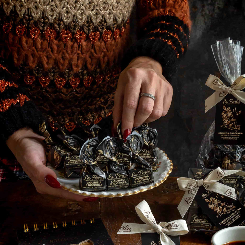 La Perla di Torino Puro Nero Sugar Free Dark Chocolate Truffles, 200g