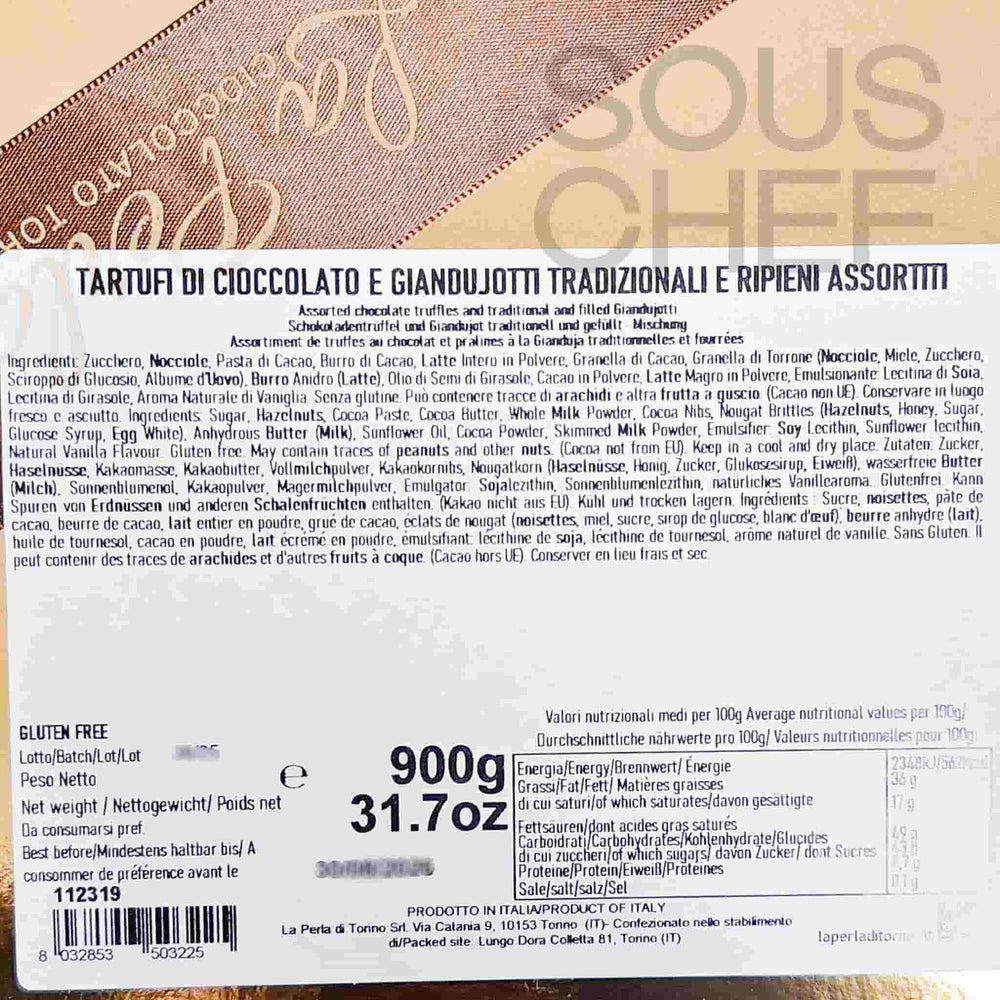 La Perla di Torino Truffle & Gianduja Selection, 900g