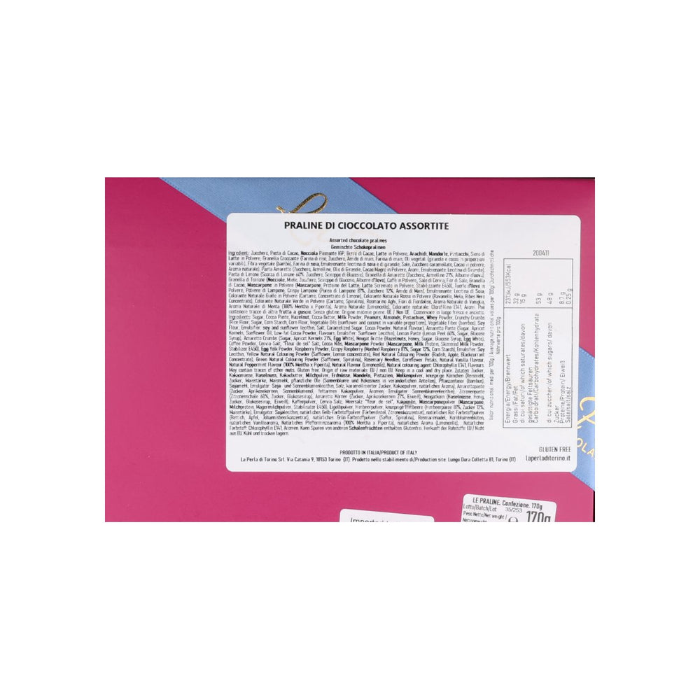 La Perla di Torino Luxury Chocolate Praline Selection, 170g