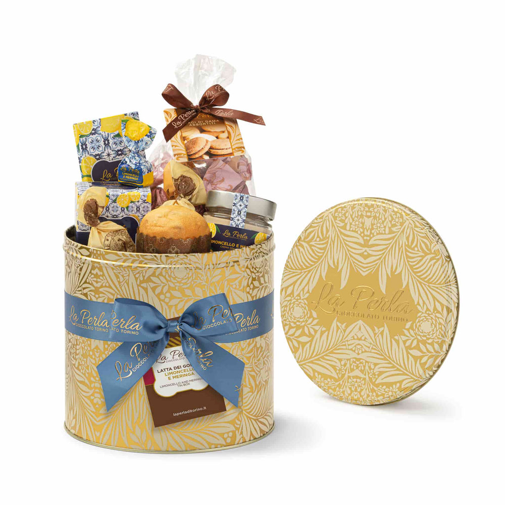 La Perla di Torino Limoncello & Meringue Selection Gift Tin, 560g