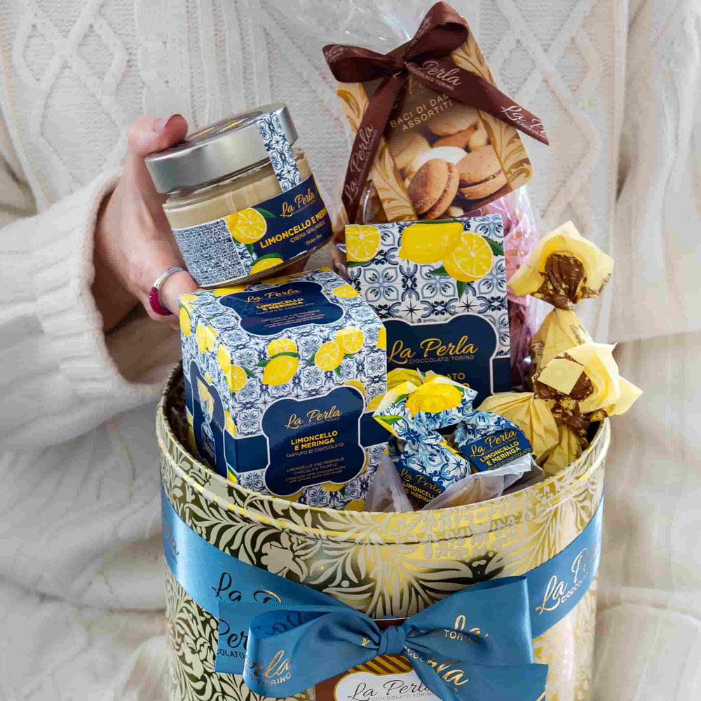 La Perla di Torino Limoncello & Meringue Selection Gift Tin, 560g