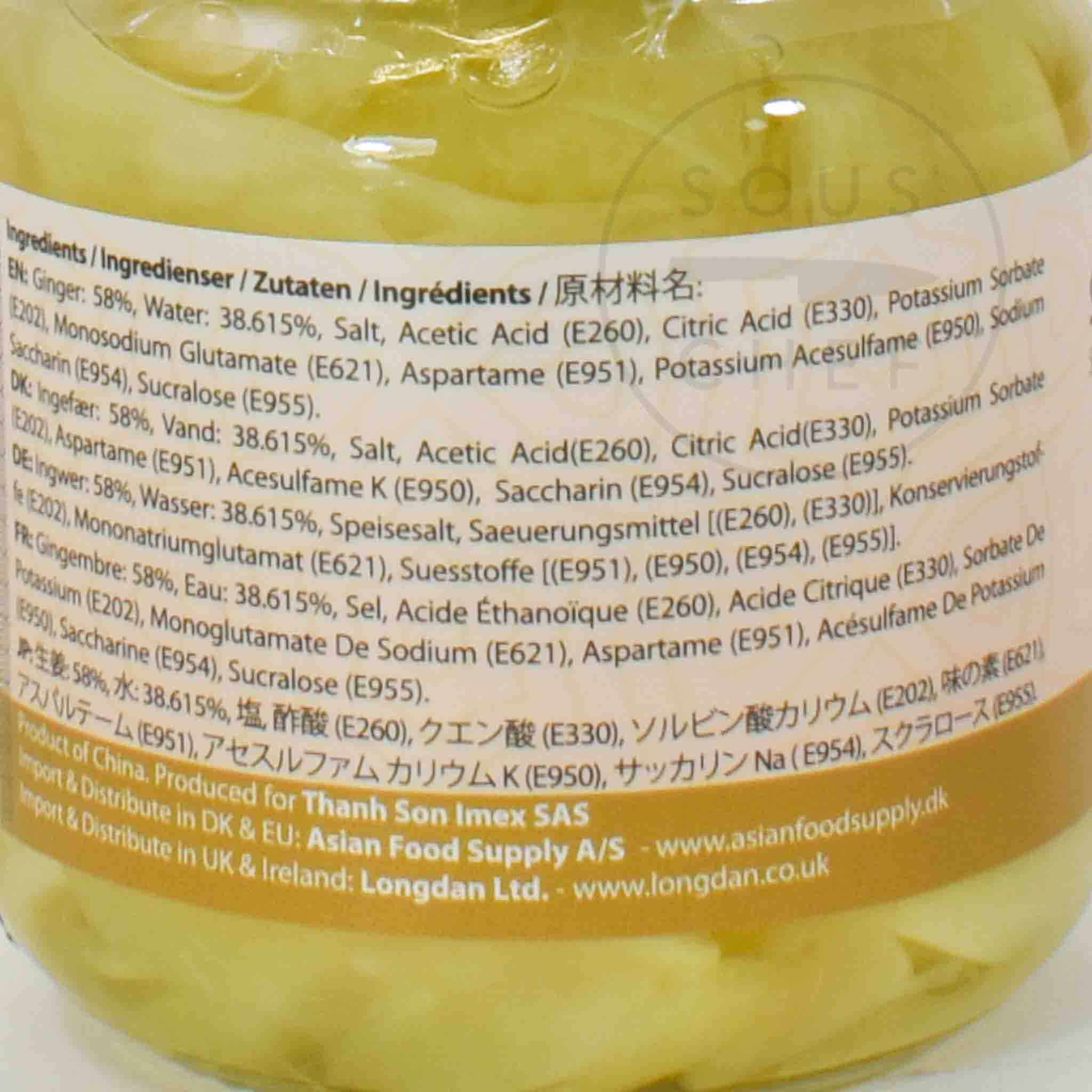 Aoyama Sushi Ginger White In Jar, 190g
