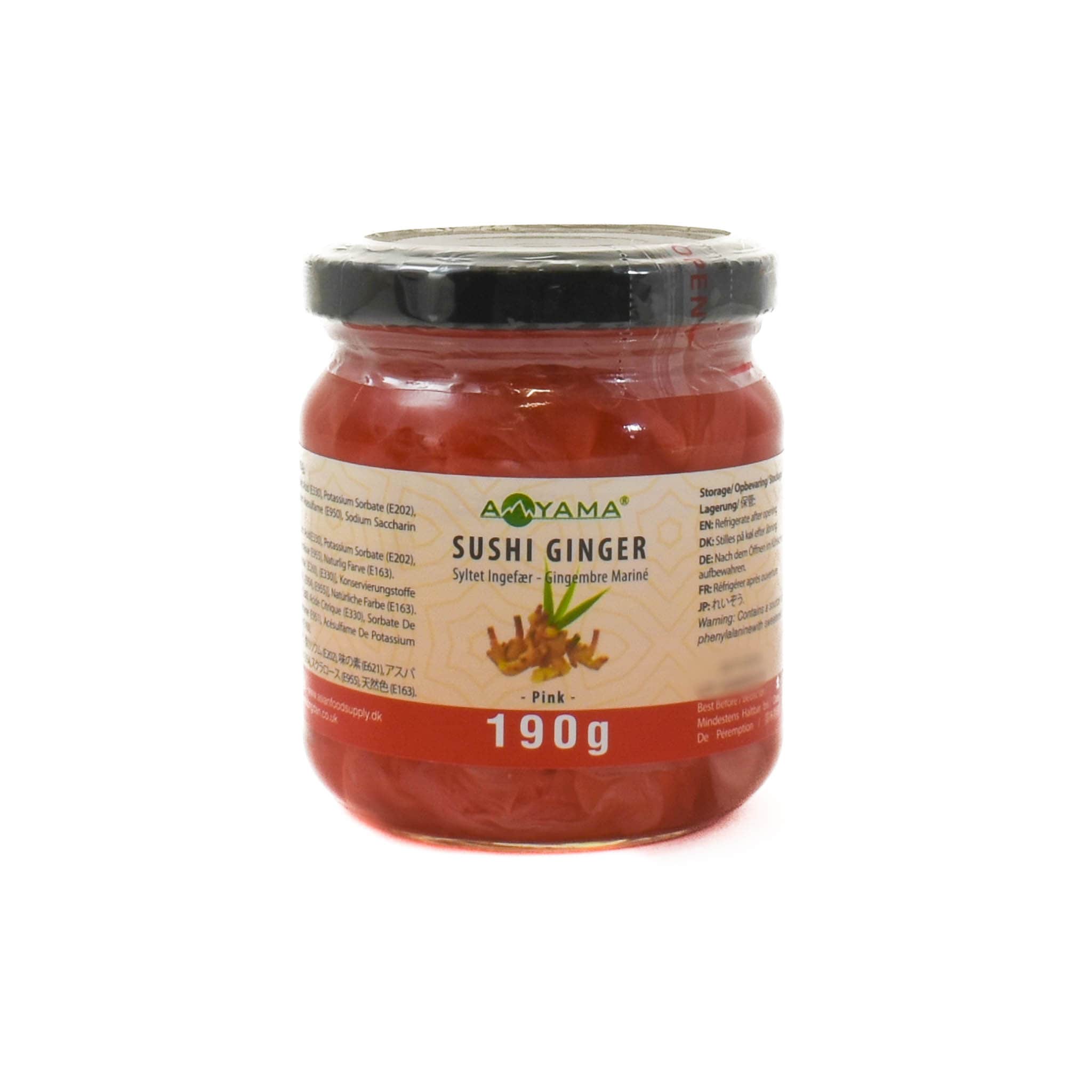 Aoyama Sushi Ginger Pink In Jar 190g | Buy online UK – Sous Chef UK