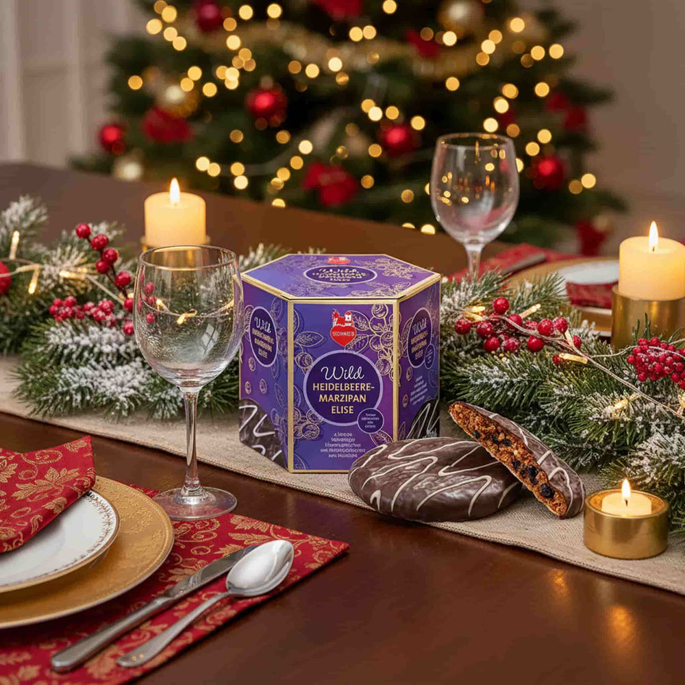 Lebkuchen-Schmidt Wild Blueberry & Marzipan Elisen Lebkuchen Biscuits, 280g