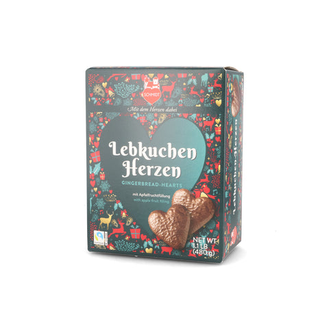 Lebkuchen-Schmidt Chocolate Covered Lebkuchen Biscuits with Apples, 480g