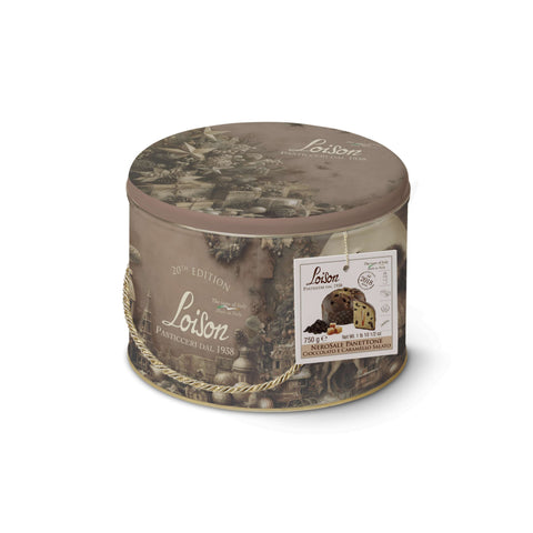 Loison Chocolate & Salted Caramel Panettone in Tin, 750g