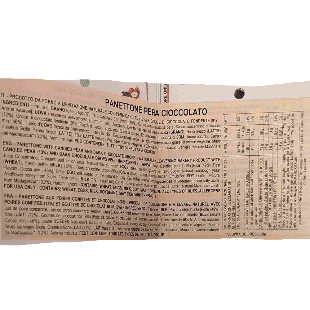 Loison Chocolate & Pear Panettone in Tin, 750g