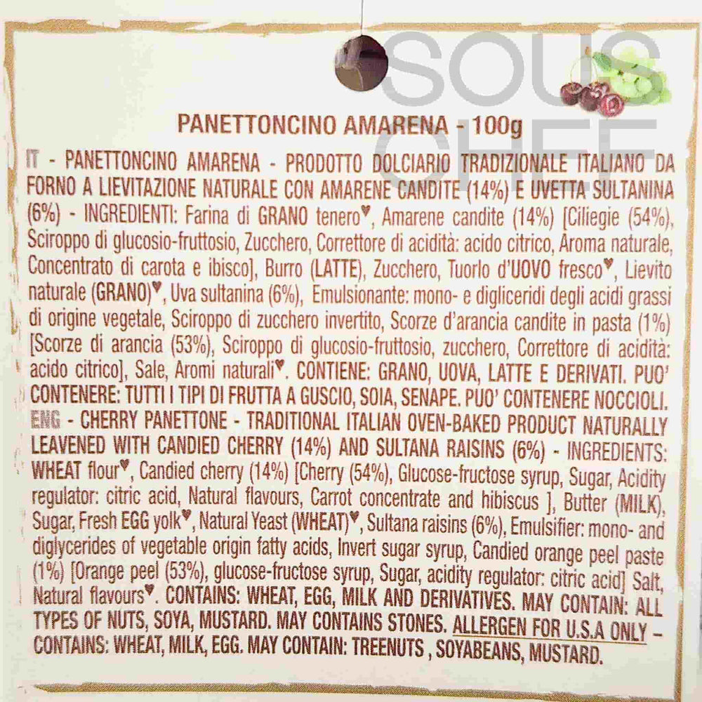 Loison Amarena Cherry Mini Panettone, 100g