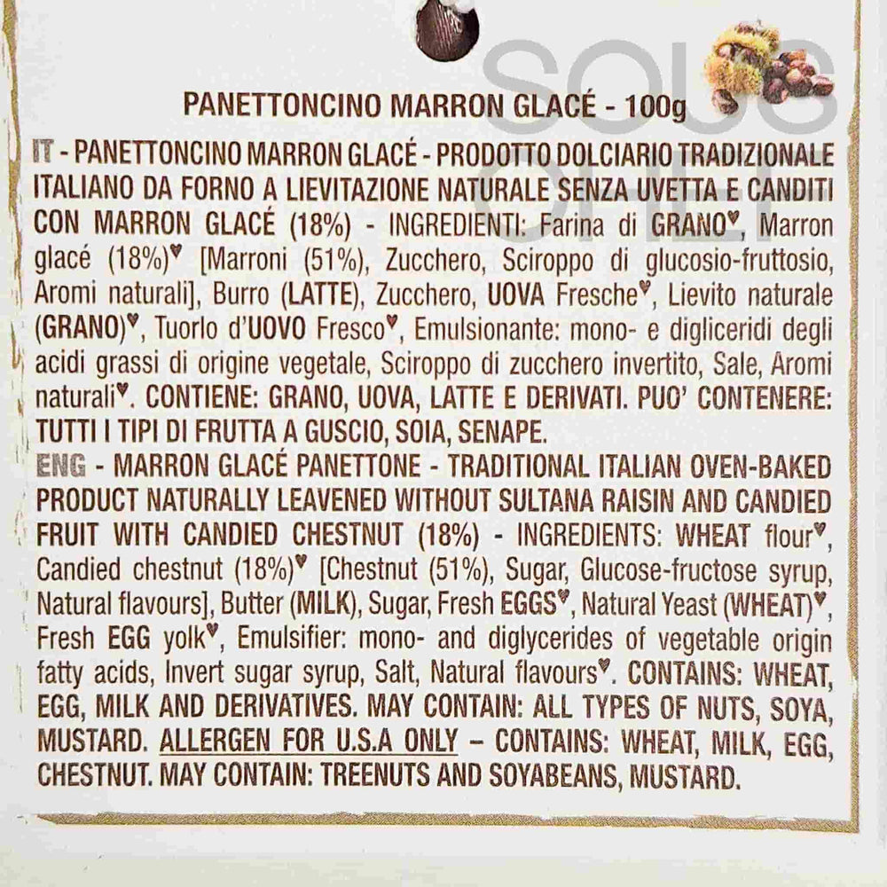 Loison Marron Glace Mini Panettone, 100g