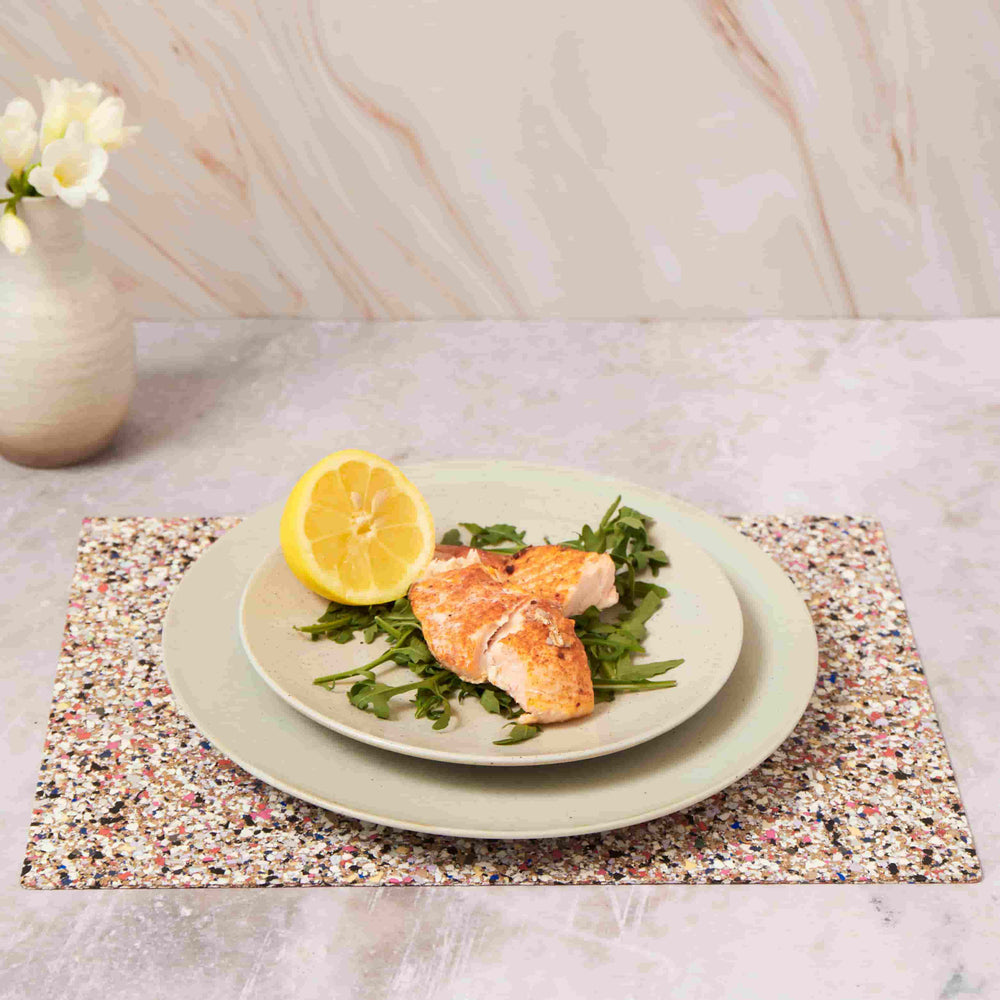 Set of 4 Beach Clean Recycled Organic Cork Rectangle Placemats, 35cm