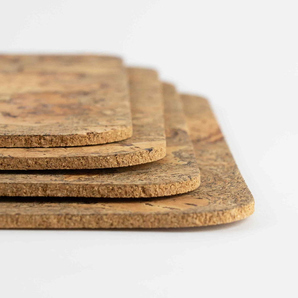 Set of 4 Marbled Organic Cork Rectangle Placemats, 40cm | Buy online UK ...