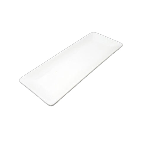 White Porcelain Rectangular Sushi Platter, 26cm