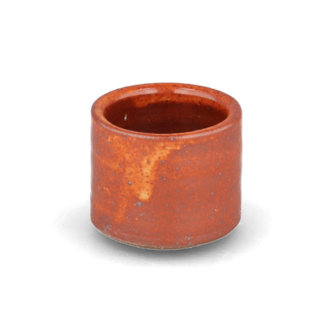 Leach Pottery Shino Orange Stoneware Egg Cup, 4.5cm