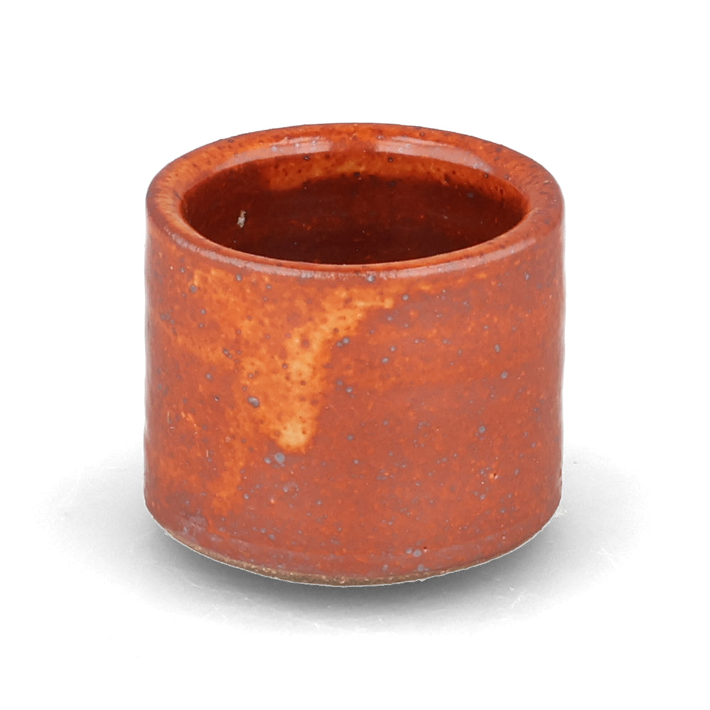 Leach Pottery Shino Orange Stoneware Egg Cup, 4.5cm