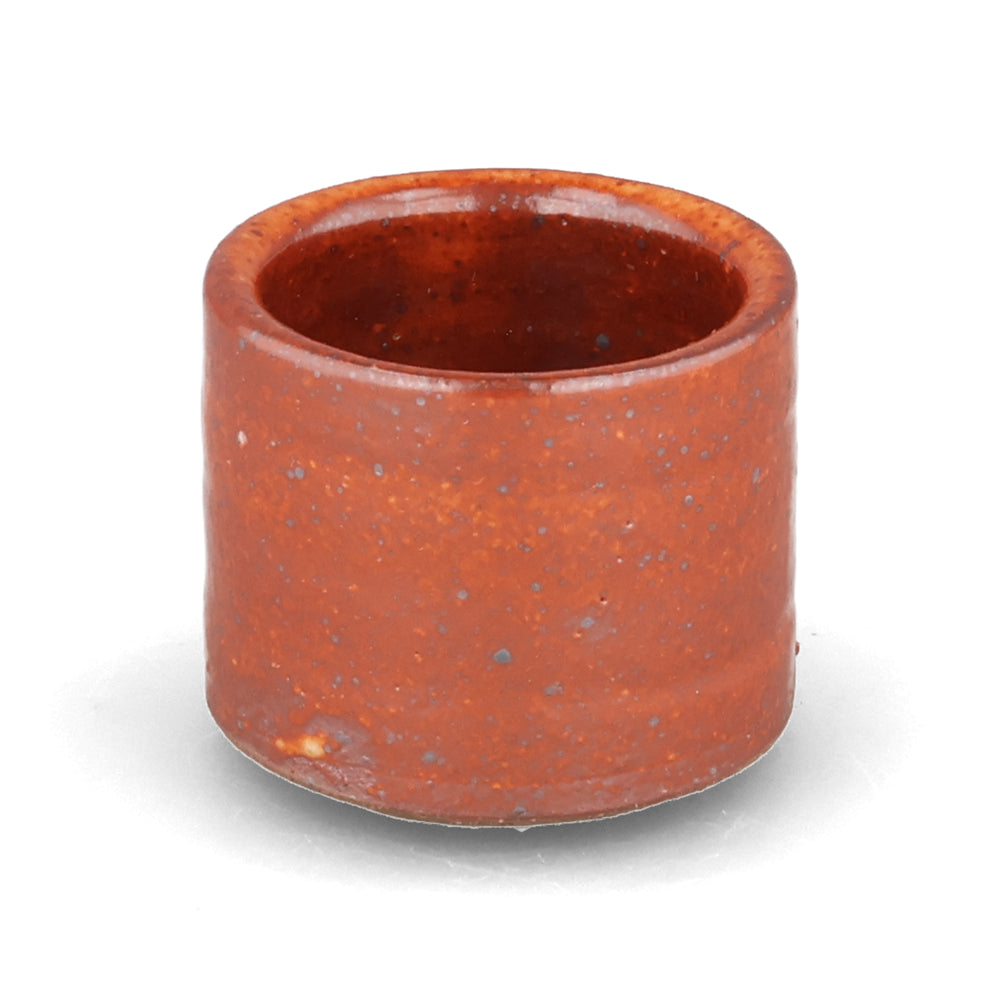 Leach Pottery Shino Orange Stoneware Egg Cup, 4.5cm