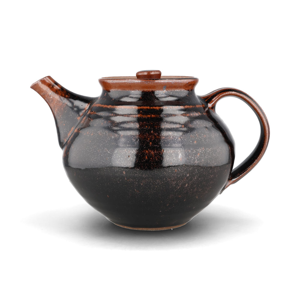 Leach Pottery Tenmoku Black Stoneware Teapot, 1.1 Litres