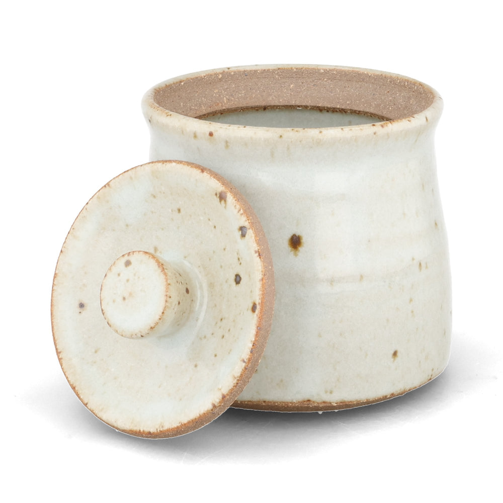 Leach Pottery Dolomite Stoneware Un-Notched Honey Jar, 280ml