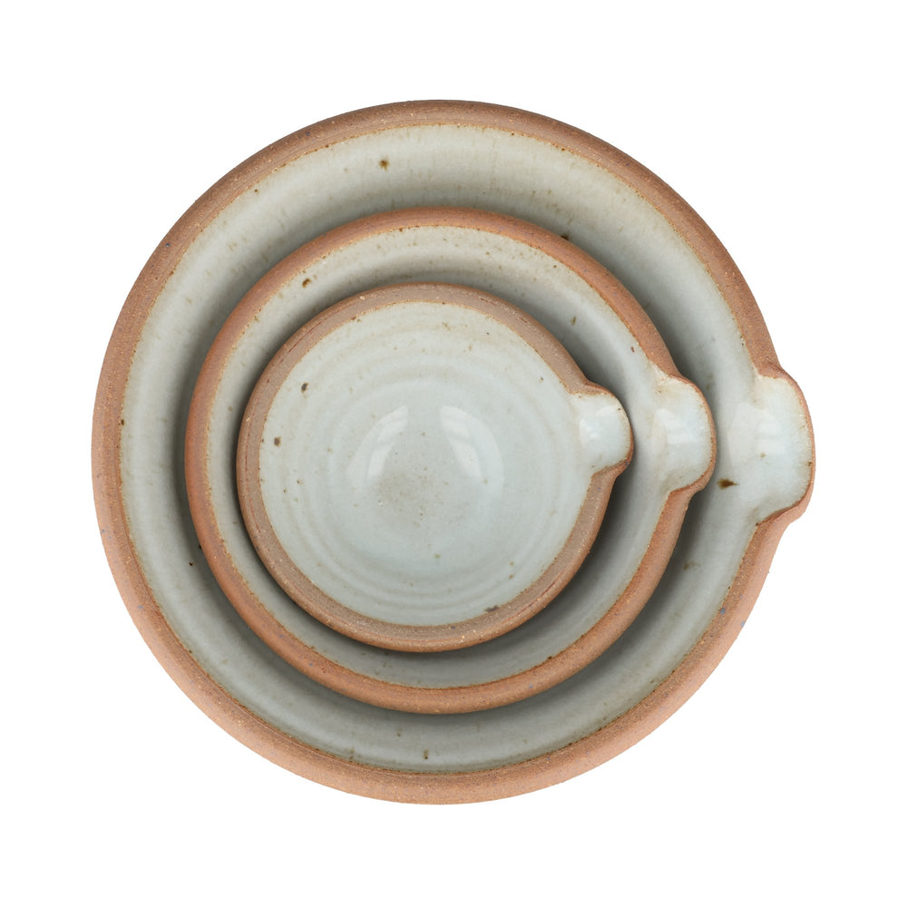 Leach Pottery Set of 3 Dolomite Stoneware Mixing Bowls