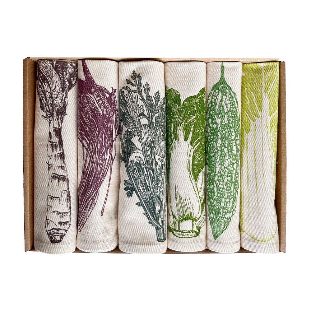 Sous Chef x Lottie Day Set of 6 Asian Garden Table Napkins