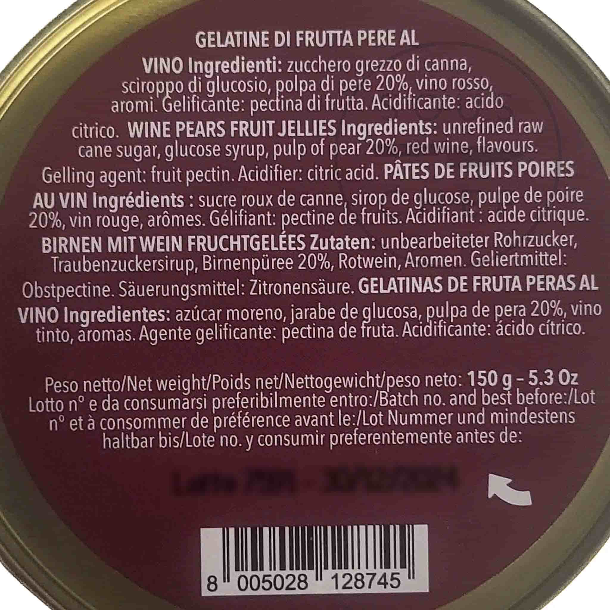 Leone Wine & Pear Jellies, 150g