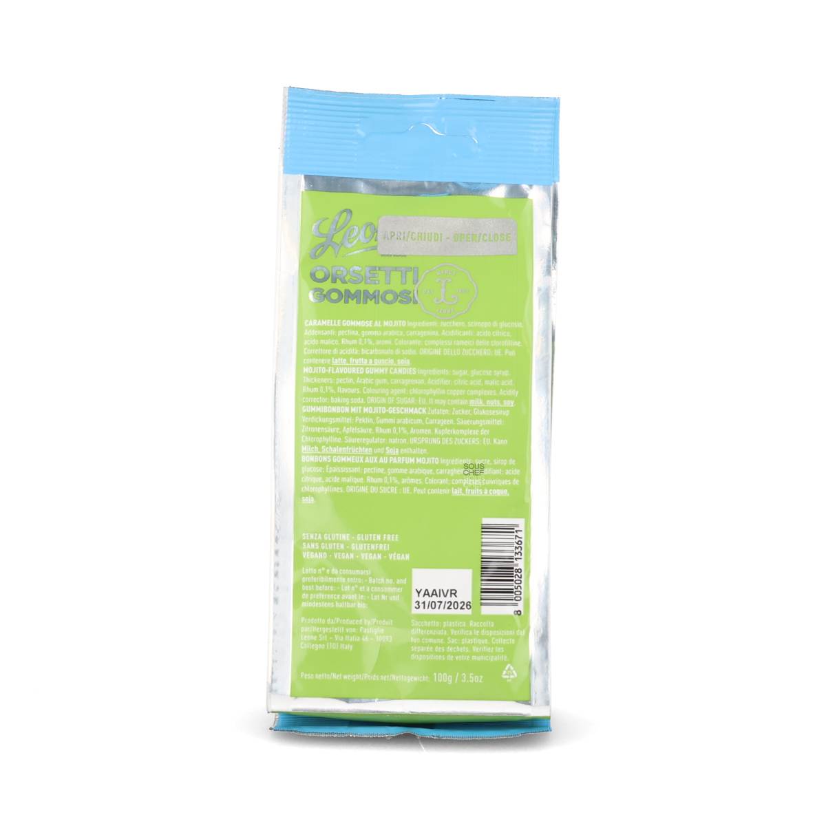 Leone Mojito Gummy Bears, 100g