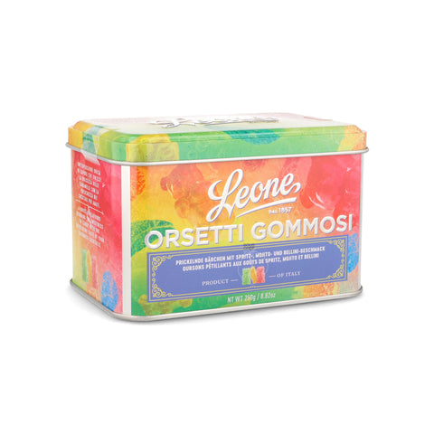 Leone Cocktail Gummy Bears in Gift Tin, 250g
