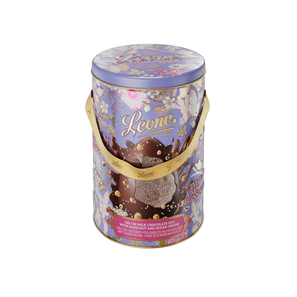 Leone Milk Chocolate & Hazelnut Cri Cri Easter Egg in Gift Tin, 350g