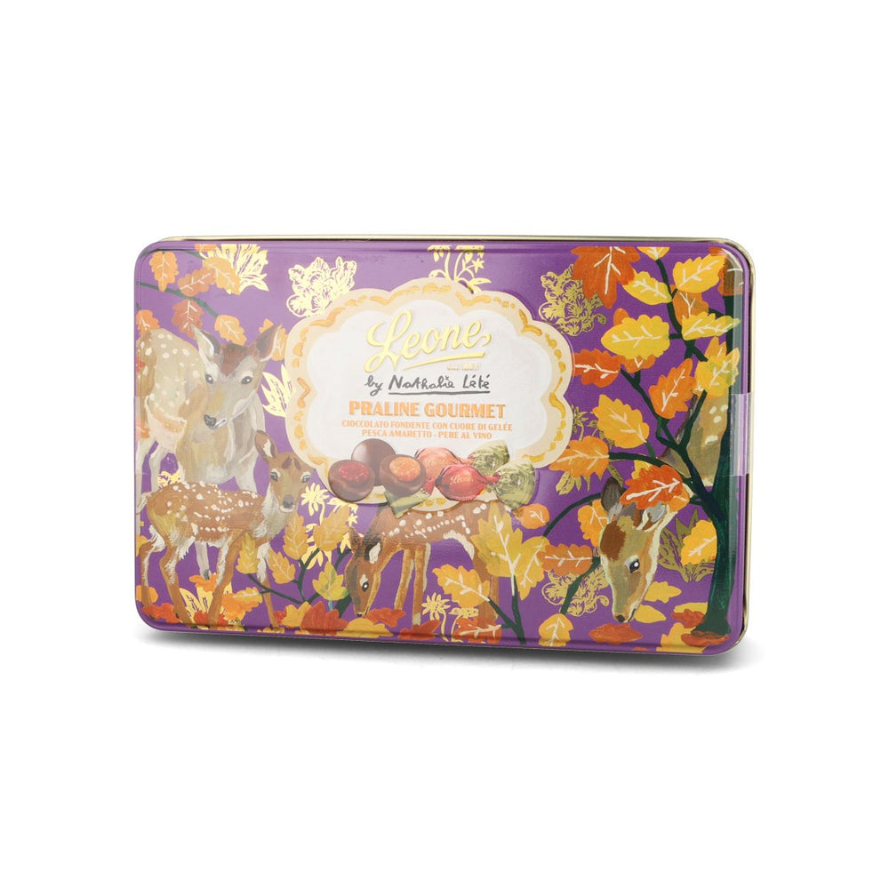 Leone x Nathalie Lete Gift Tin with Assorted Chocolate Pralines, 150g