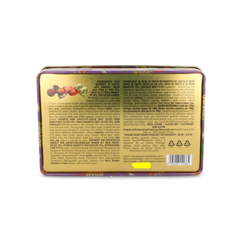 Leone x Nathalie Lete Gift Tin with Assorted Chocolate Pralines, 150g