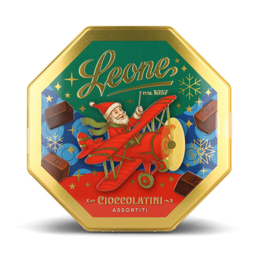 Leone Milk Chocolate Hazelnut & Pistachio Pralines in Tin, 450g