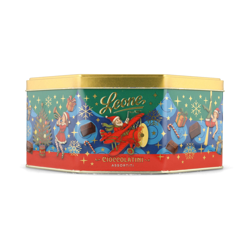 Leone Milk Chocolate Hazelnut & Pistachio Pralines in Tin, 450g