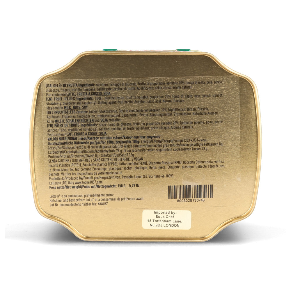 Leone Fruit Jellies in Circus Tin, 150g