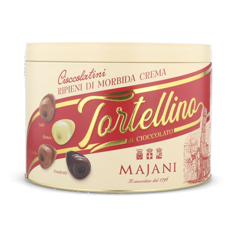Majani Tortellino Shaped Chocolate in Gift Tin, 350g