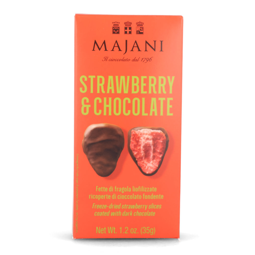Majani Dark Chocolate Covered Freeze Dried Strawberries, 35g