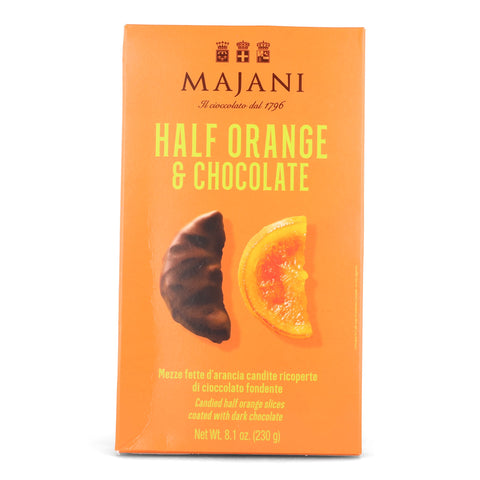 Majani Dark Chocolate Covered & Plain Orange Half Moons, 230g