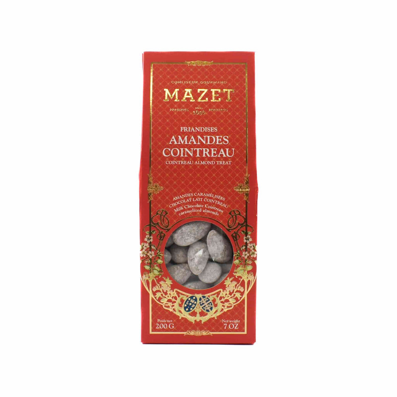 Mazet Milk Chocolate Cointreau Coated Almonds, 200g
