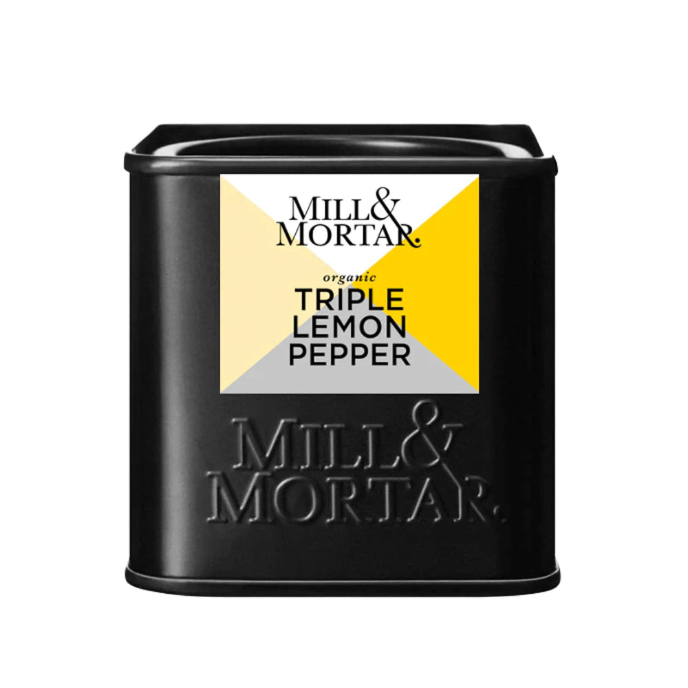 Mill & Mortar Organic Triple Lemon Pepper, 50g