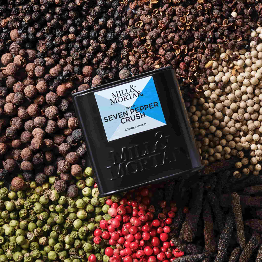 Mill & Mortar Organic Seven Pepper Crush, 50g