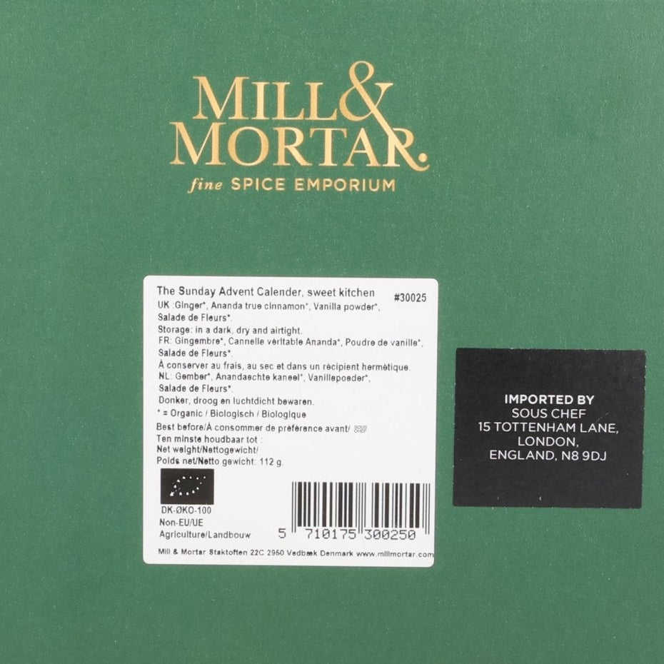 Mill & Mortar Sunday Spice Advent Calendar in Gift Box