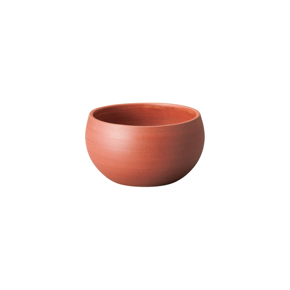 Japanese Motoi Matte Red Porcelain Round Bowl, 12cm