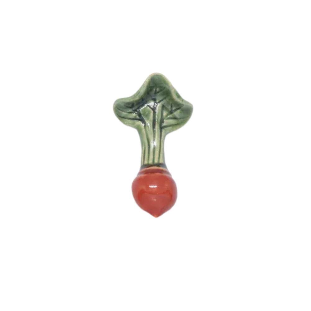 Radish Japanese Ceramic Chopstick Rest