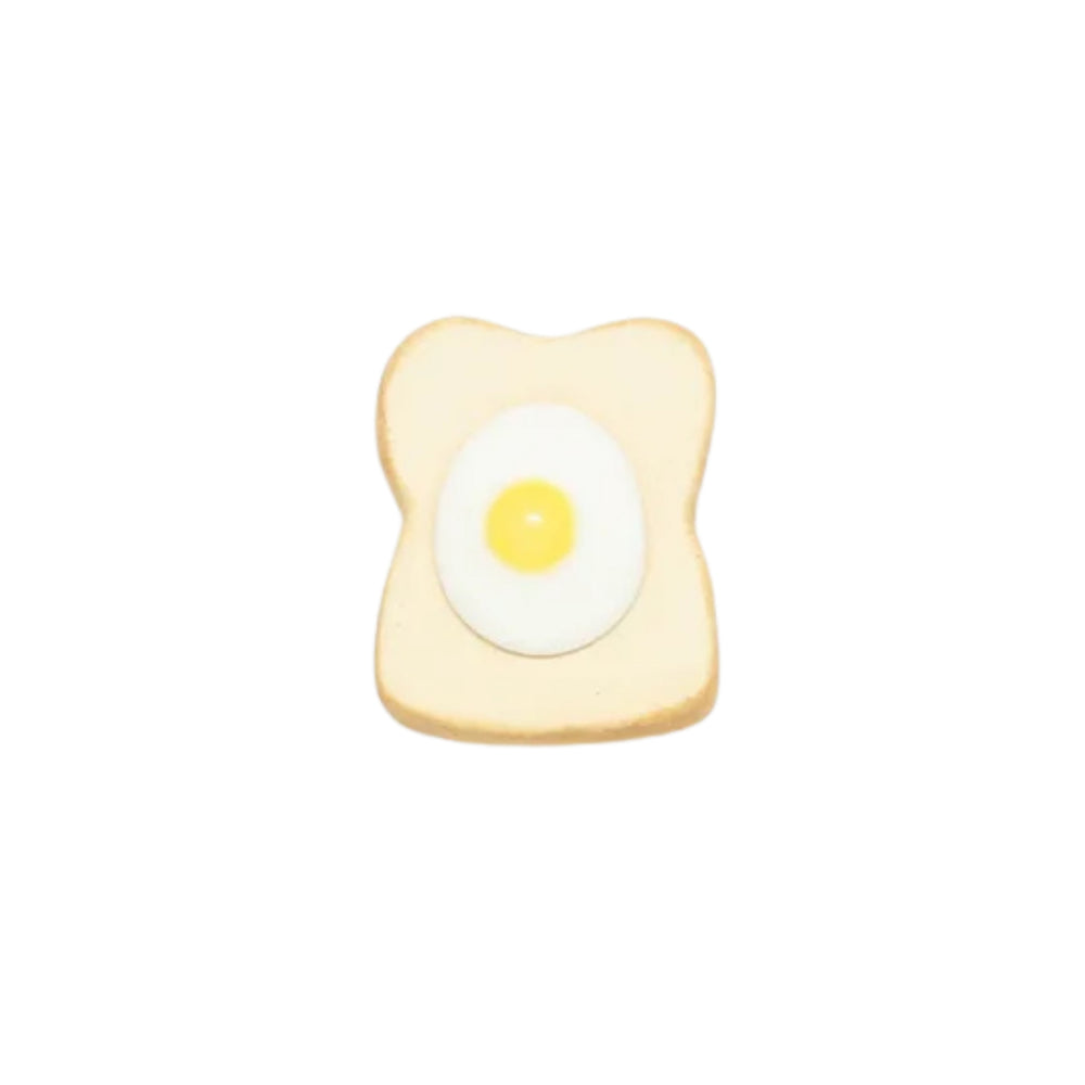 Morning Toast with Eggs Japanese Ceramic Chopstick Rest