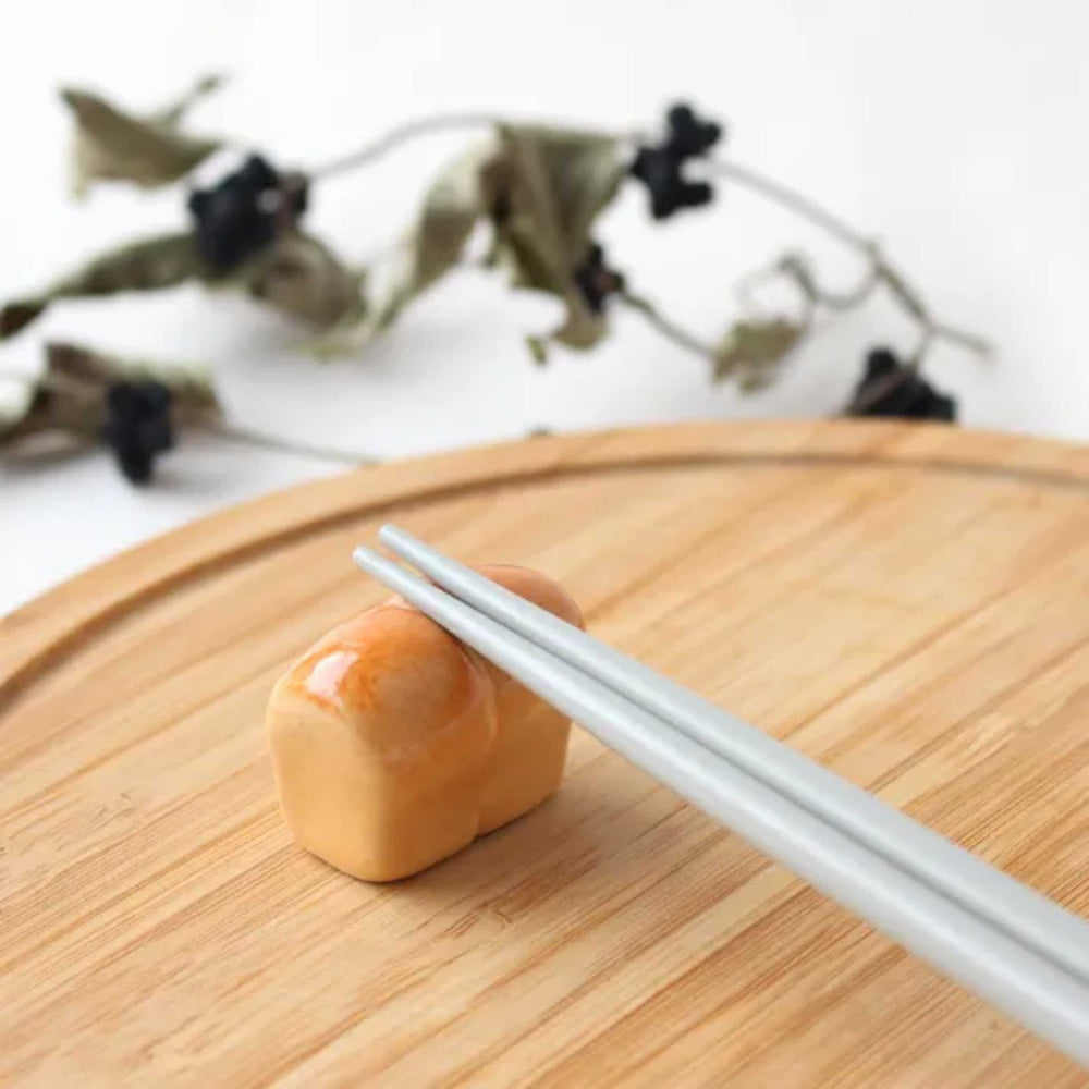 Hotel Bread Japanese Ceramic Chopstick Rest