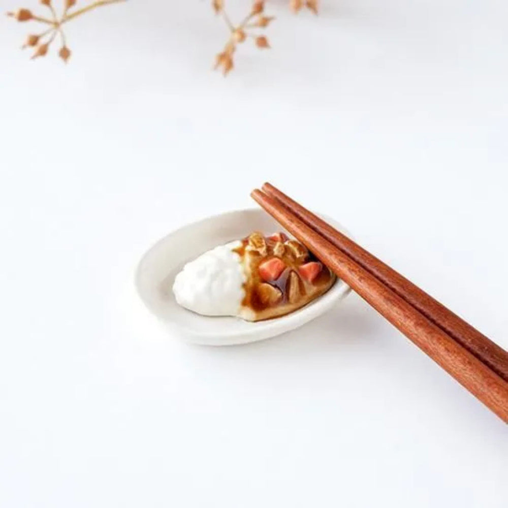 Katsu Curry Japanese Ceramic Chopstick Rest