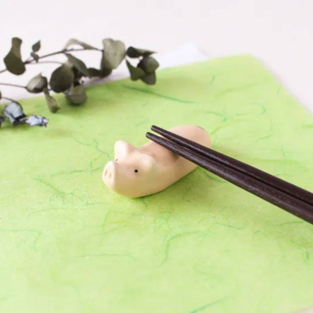 Pig Ceramic Chopstick Rest