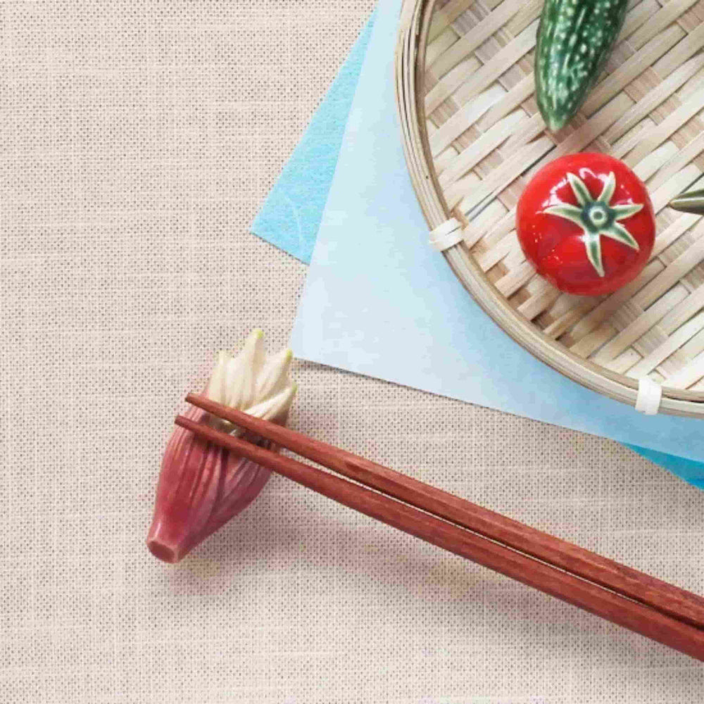 Myoga Japanese Ginger Ceramic Chopstick Rest