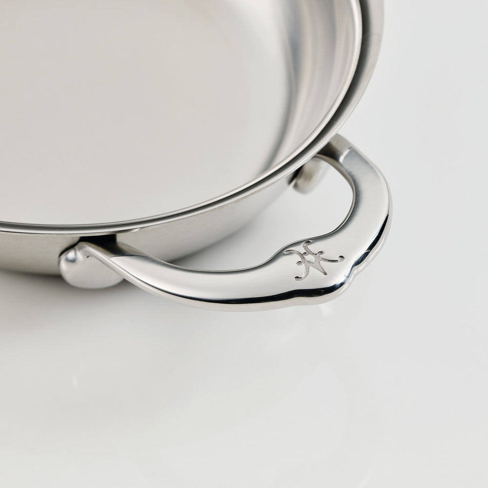 Hestan Provisions Set of 2 Mini Oval Stainless Steel Oven Dishes, 17x14cm