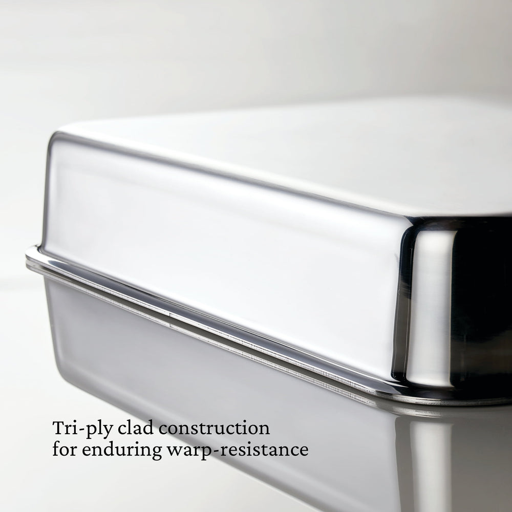 Hestan Ovenbond Stainless Steel Rectangular Baking Pan, 23x33cm